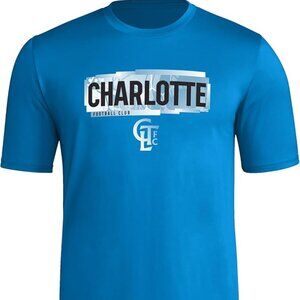 NWT size 2XLT adidas Men's Charlotte Fc MLS Short Sleeve T-Shirt